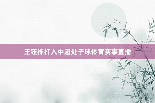 王钰栋打入中超处子球体育赛事直播