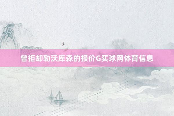 曾拒却勒沃库森的报价G买球网体育信息