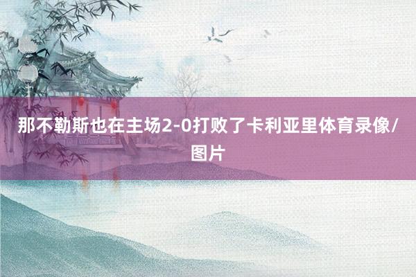 那不勒斯也在主场2-0打败了卡利亚里体育录像/图片