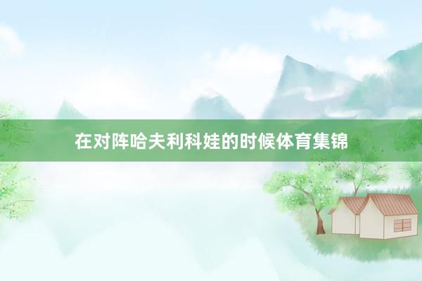 在对阵哈夫利科娃的时候体育集锦