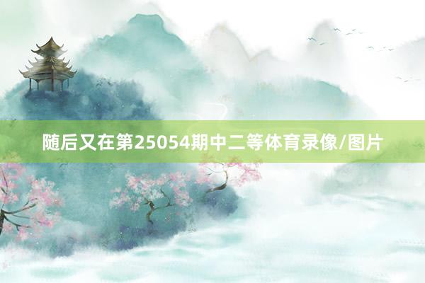 随后又在第25054期中二等体育录像/图片