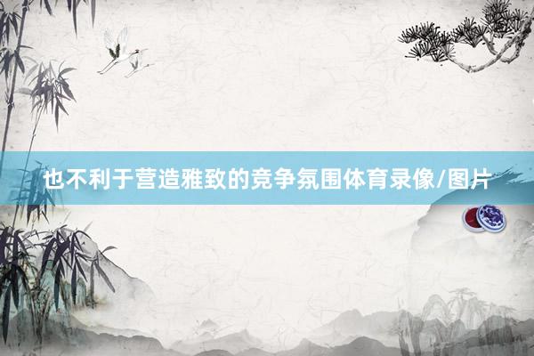 也不利于营造雅致的竞争氛围体育录像/图片