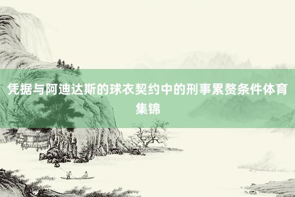 凭据与阿迪达斯的球衣契约中的刑事累赘条件体育集锦