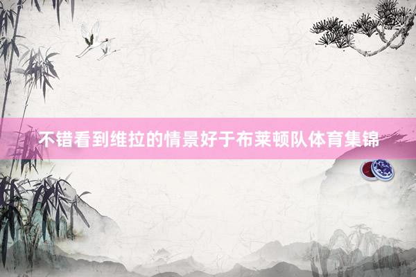不错看到维拉的情景好于布莱顿队体育集锦