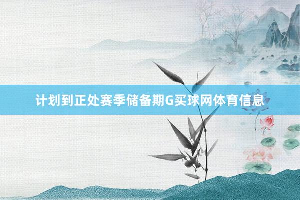 计划到正处赛季储备期G买球网体育信息
