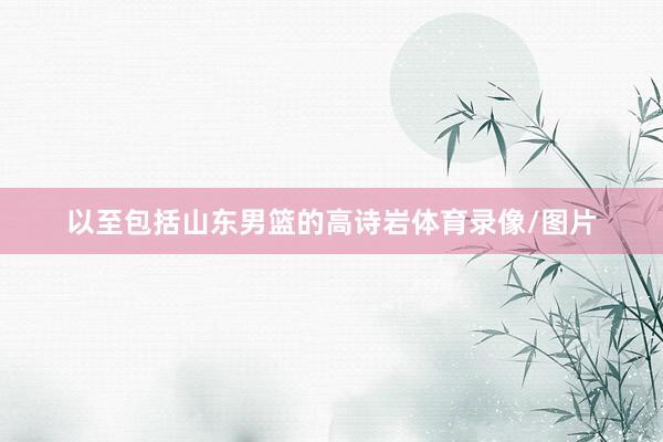 以至包括山东男篮的高诗岩体育录像/图片