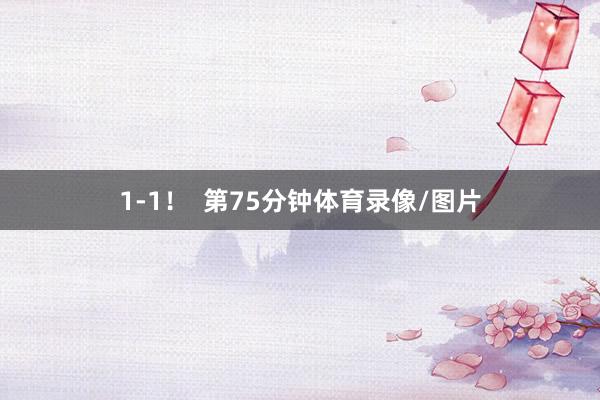 1-1！  第75分钟体育录像/图片