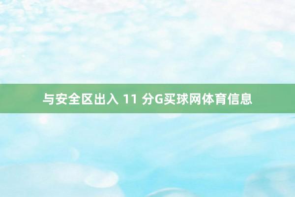 与安全区出入 11 分G买球网体育信息